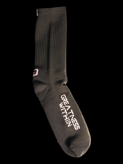 Greatness Within Socks - Black