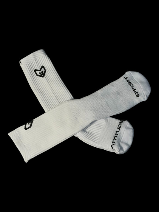 Attitude X Effort Socks - White